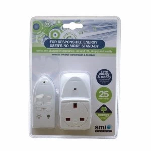 image of SMJ 25M Eco Remote Switch Control Mains Power Plug Socket