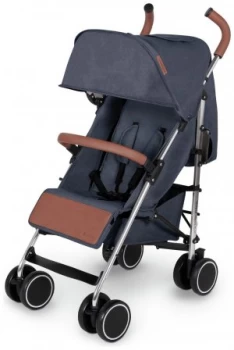 Image of Ickle Bubba Discovery Stroller - Denim Blue on Silver