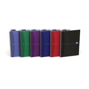 image of Original Oxford Office Notebook Wirebound Soft Cover Ruled 180 Pages 90gsm A4 Pack 5