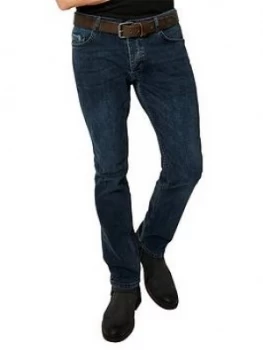 image of Joe Browns Superb Slim Jeans, Dark Wash, Size 34, Length Short, Men