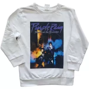 Image of Prince - Purple Rain Kids 11-12 Years Sweatshirt - White