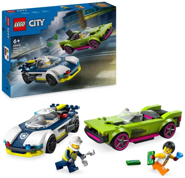 image of LEGO City Police Car Muscle Car 60415