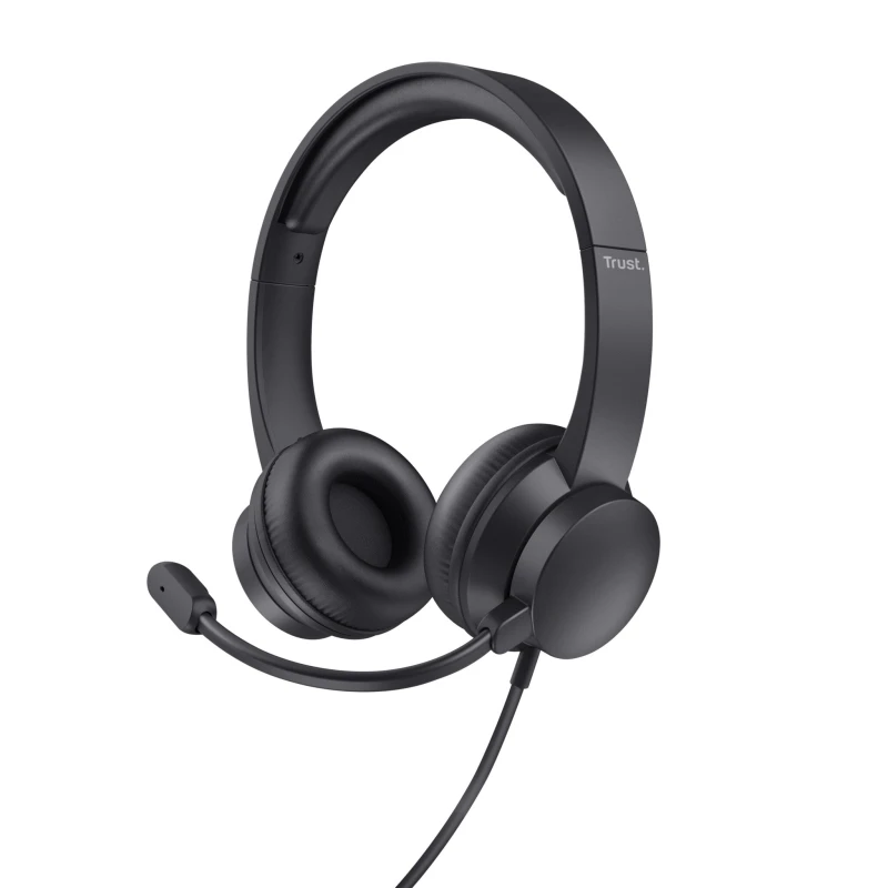 Image of Trust Trust Ayda Headset Wired Head-band Calls/Music Black 25087
