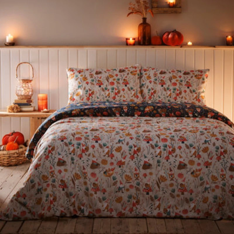 Image of Gnomes and Friends Duvet Cover & Pillowcase Set
