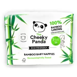 The Cheeky Panda Bamboo Baby Nappies Size 5 (26.4 - 37.4lbs / 12-17kg)