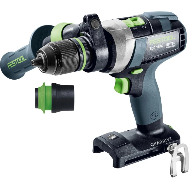 Image of Festool TDC 18/4 QUADRIVE 18v Cordless Combi Drill TDC 18/4 I-Basic Batteries: No Batteries