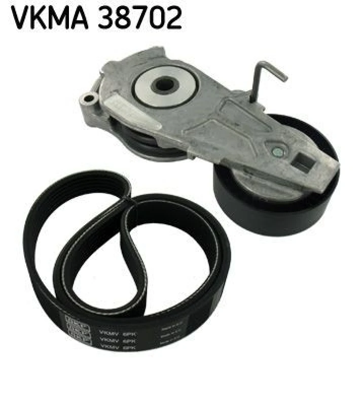 Image of SKF V-Ribbed Belt Set SKF VKMA 38702