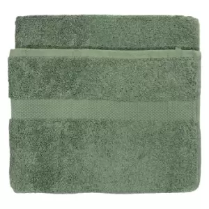 Image of Loft Combed Cotton Bath Sheet Eucalyptus