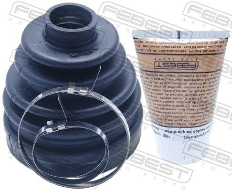 Image of FEBEST 0117-KDN165 CV Boot Wheel Side, NBR (nitrile butadiene rubber) NBR (nitrile butadiene rubber) Bellow,drive shaft (194)