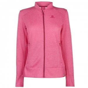 Image of Salomon Right Nice Fleece Jacket Ladies - Cerise