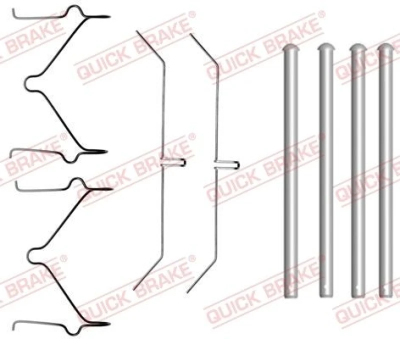 Image of QUICK BRAKE Brake pad fitting kit QUICK BRAKE 109-1701