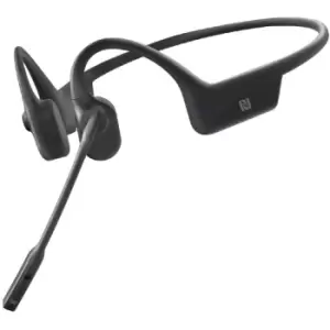 image of AfterShokz ASC100BK OpenComm Open-Ear Bone Conduction Stereo Bluetooth Headset - Black Bone