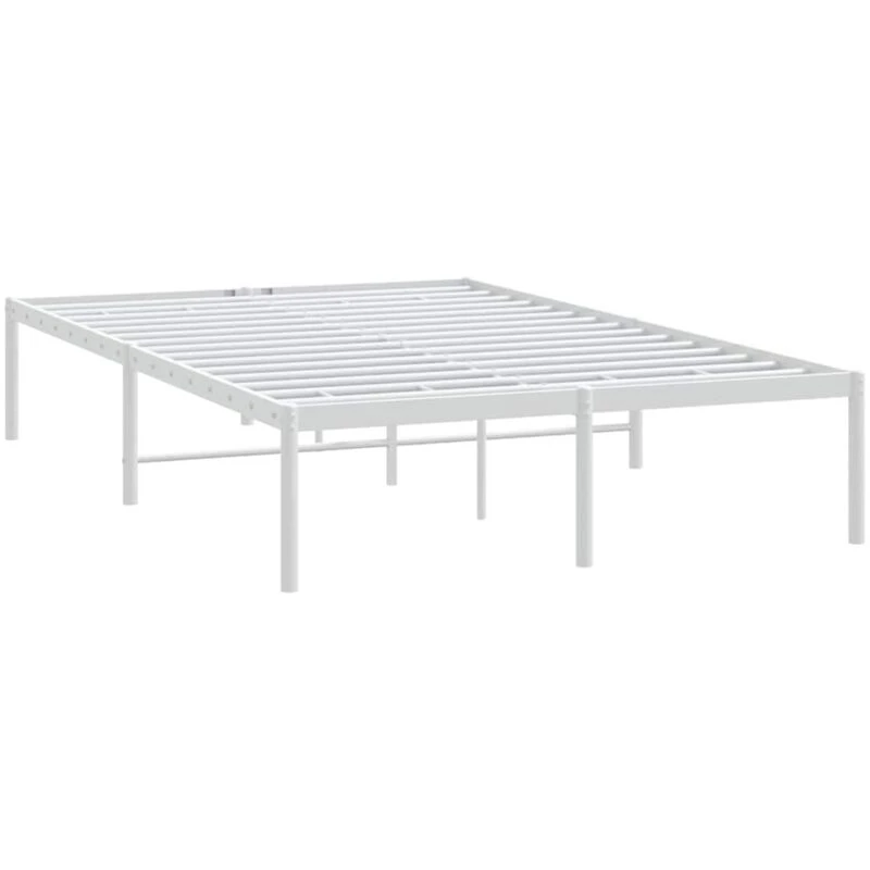 Image of VIDAXL Metal Bed Frame without Mattress White 120x190cm Vidaxl 8720845721527