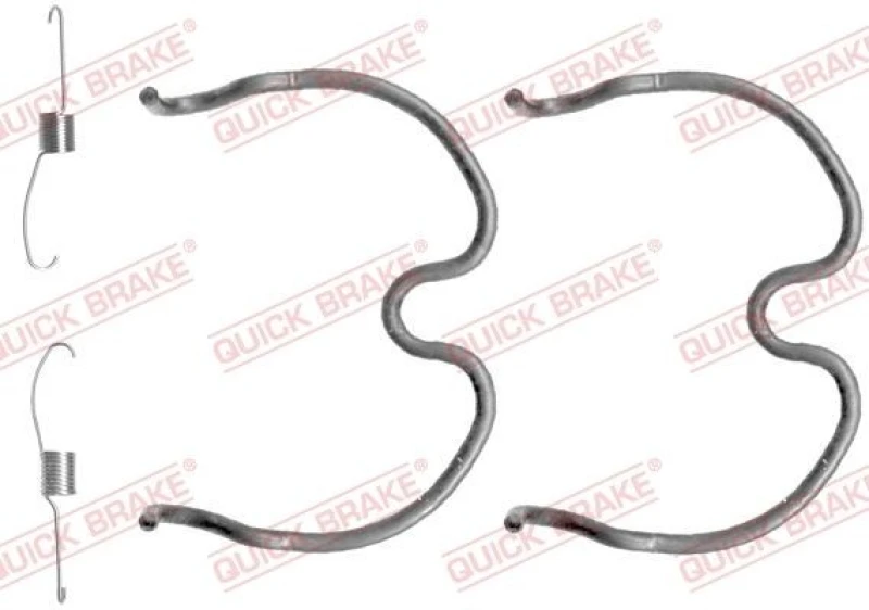 Image of QUICK BRAKE Brake shoe fitting kit QUICK BRAKE 105-0837