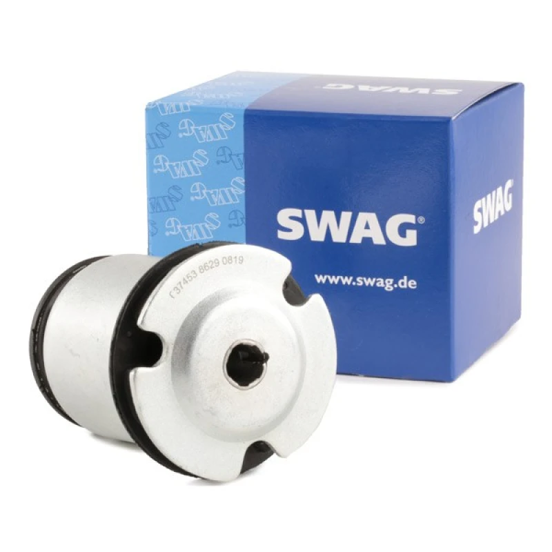 Image of SWAG 70 93 7453 Axle Bushes Rear Axle Right Elastomer Hub Carrier Bush (1080)