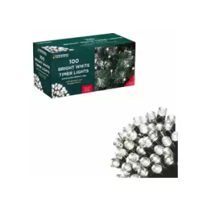 Image of The Christmas Workshop - Bright White Timer Lights / Battery Operated with 8 Light Modes / Indoor or Outdoor Home Decorations (100)