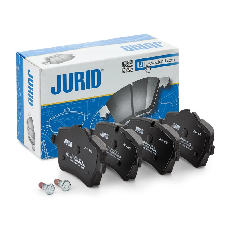 Image of JURID 573234J Brake pad set prepared for wear warning indicator, with accessories Brake Pad Set,disc brake (402)