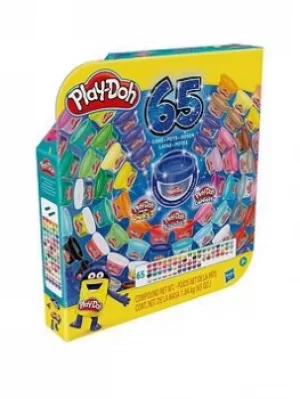 Image of Play-Doh Ultimate Colour Collection 65-Pack Of Assorted Modelling Compounds For Kids 3 Years And Up, Non-Toxic, Fun Size 1-Ounce Cans