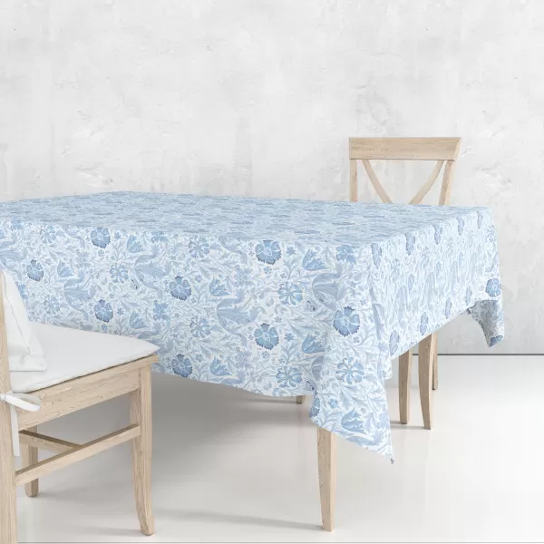 Image of William Morris Compton Tablecloth Blue