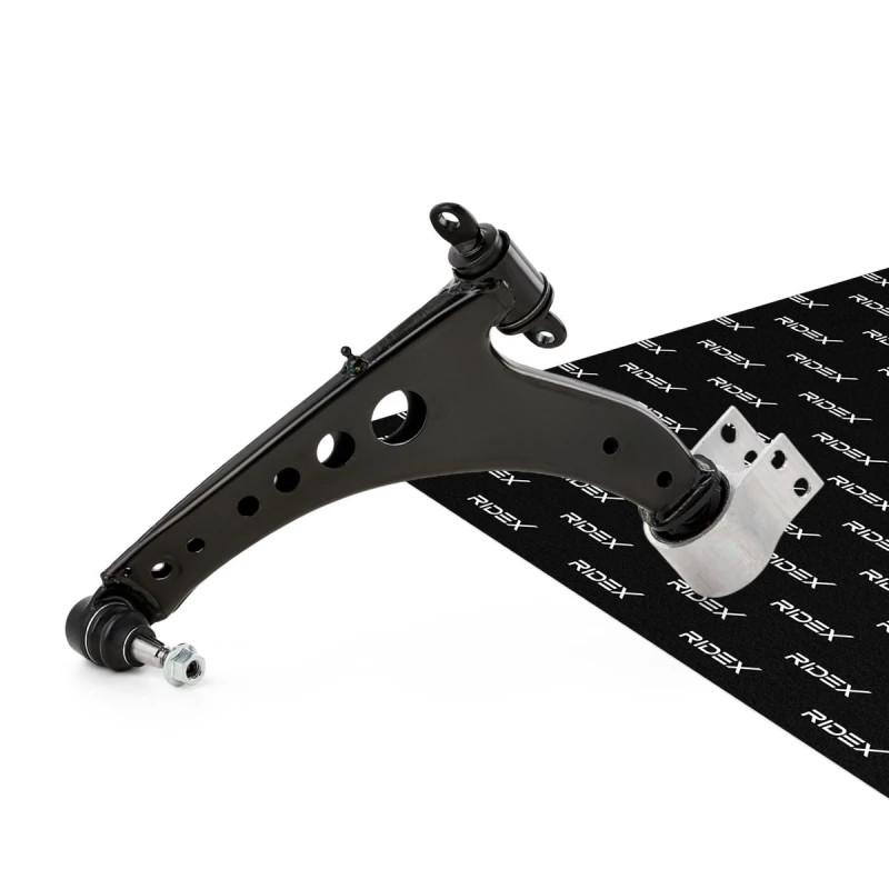 Image of RIDEX 273C2296 Suspension arm Control Arm, Front Axle Left, with rubber mount Track Control Arm (273)