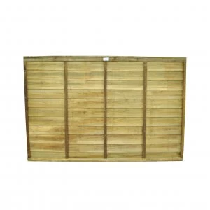 Image of Wickes Overlap Fence Panel - 6 x 4ft Pack of 10