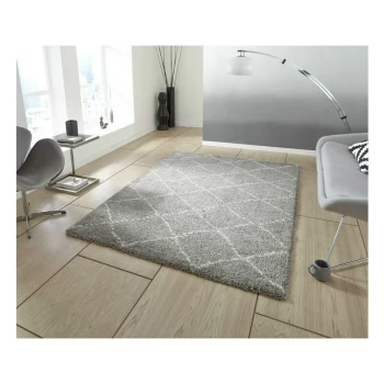 Image of Royal Nomadic 5413 Grey Cream 160cm x 220cm Rectangle - Grey