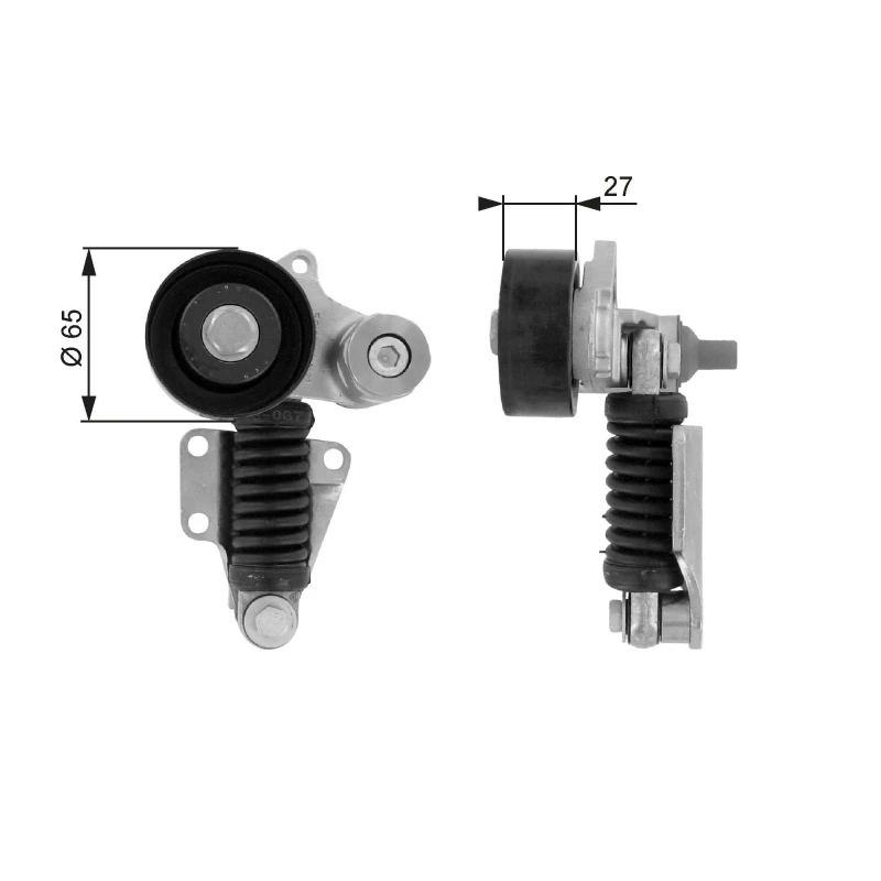 Image of GATES Tensioner pulley GATES T38399
