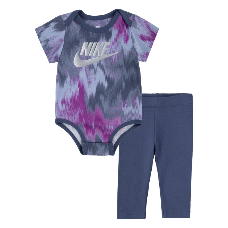 Image of Nike Bodysuit and Leggings Set Babies - Blue Blue 0 - 3 Months
