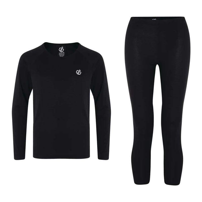 Image of Dare 2B Boys Elate III Thermal Baselayer Set 7-8 Years - Waist 58-60cm, Chest 63-67cm Black DKU329B-800-7