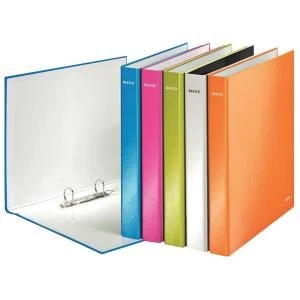 Image of Leitz Wow 2 D-Ring Binder 25mm A4 Plus Assorted Pack of 10 42412099