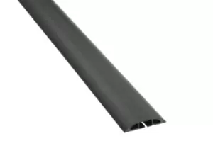 Image of RS PRO 1.8m Black Cable Cover in PVC, 17mm Inside dia.