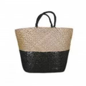 image of Sequin Tote Bag Black 58cm