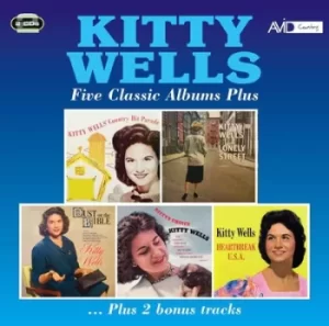 Image of Five Classic Albums Plus by Kitty Wells CD Album