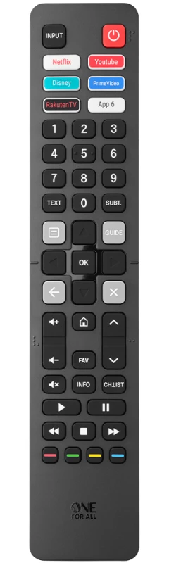 Image of One For All URC 4916 remote control TV Press buttons
