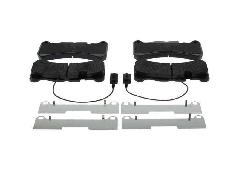 Image of Bosch 0 986 424 104 Brake pad set with integrated wear sensor Low-Metallic Brake Pad Set,disc brake (402)