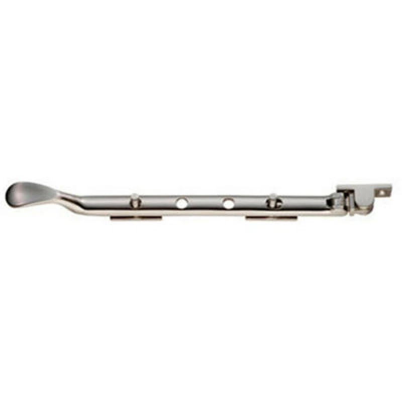 Image of Loops Victorian Casement Window Stay 270mm Length 2 Pins Included Satin Nickel Metallics