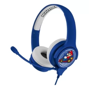 Image of NINTENDO Mario Kart Logo NIN-MKL Interactive Study Premier Childrens Headphones