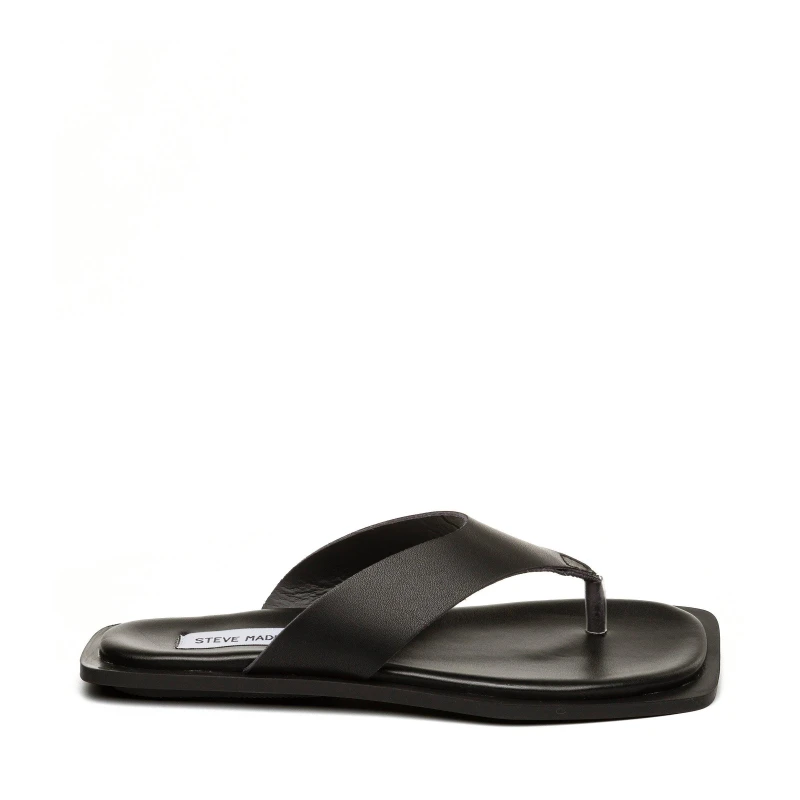 Image of Steve Madden Womens Splash Flip Flops Black female 3 (36)