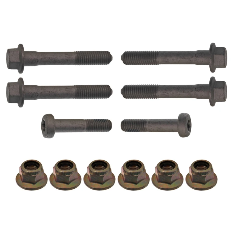 Image of FEBI BILSTEIN 24387 Mounting Kit, control lever Front Axle Right Mounting Kit,control lever (1597)