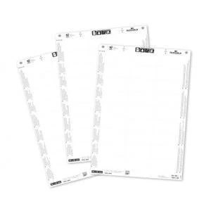 image of Original Durable BADGEMAKER A6 Badge Insert Sheets White 1 x Pack of 80