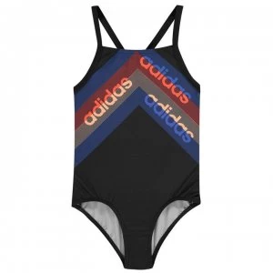 adidas Fit One Piece Swimsuit Junior Girls - legend Ink - main image