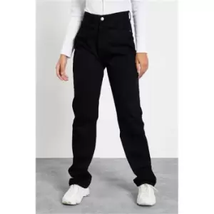 image of I Saw It First Black Straight Leg Jeans - Black