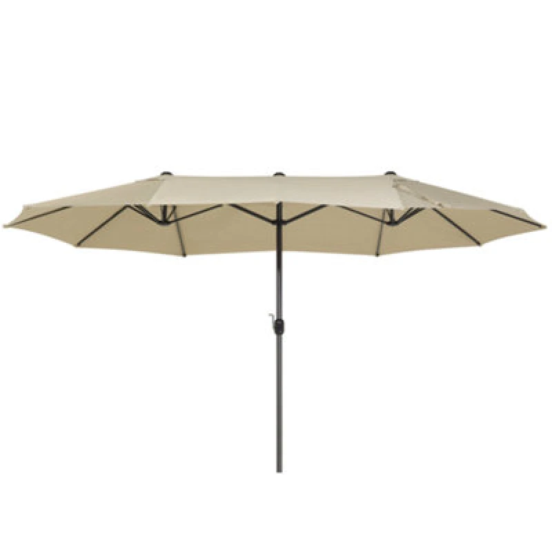 Image of Beliani Patio Parasol 460 Cm Sibilla Beige