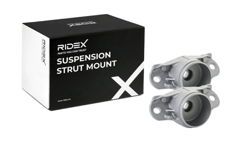 Image of RIDEX 1180S1247 Top strut mount Rear Axle Aluminium Suspension Strut Support Bearing (1180)