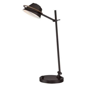 image of LED 7 Light Desk Lamp Western Bronze