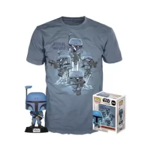 image of Star Wars The Mandalorian Pop! And Tee Bundle - L