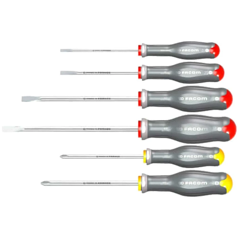 Image of Facom ATPST.J6 6 Piece Pro Twist Stainless Steel Screwdriver Set ATPST.J6