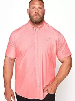 Image of BadRhino Essential Short Sleeve Oxford Shirt - Pink, Size 1Xl, Men
