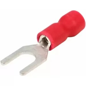 image of 4.0mm Red 18A Fork Connector Pack of 100 - Truconnect