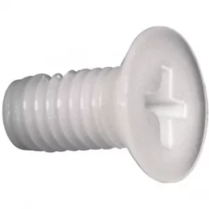 Image of Toolcraft Phillips Countersunk Screw DIN 965 Polyamide M5 x 20mm P...